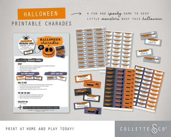 Halloween Printable Charades