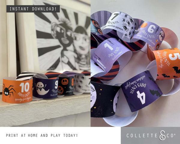 Halloween Countdown Printable Paper Chains