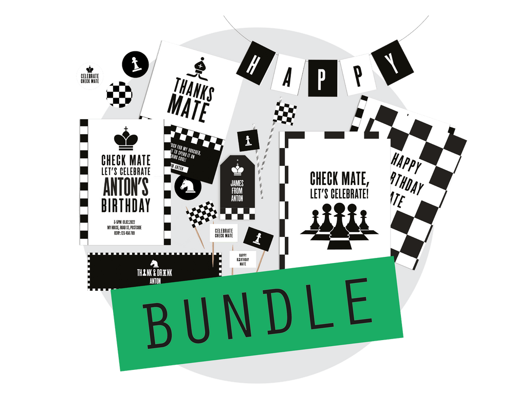 Chess Party Pack Printables