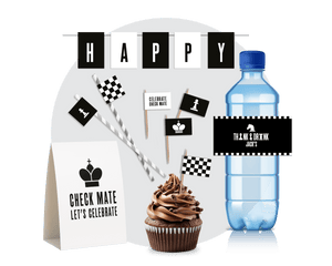 Chess Party Printable Food Decor