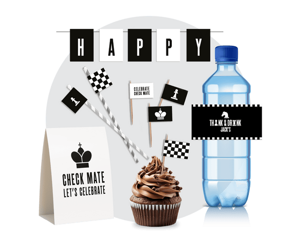 Chess Party Printable Food Decor