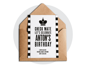 Chess Party Printable Invitation
