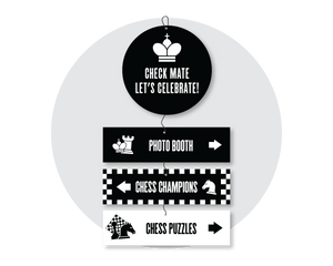 Chess Party Printable Room Sign