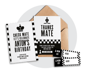 Chess Party Printable Stationery Pack