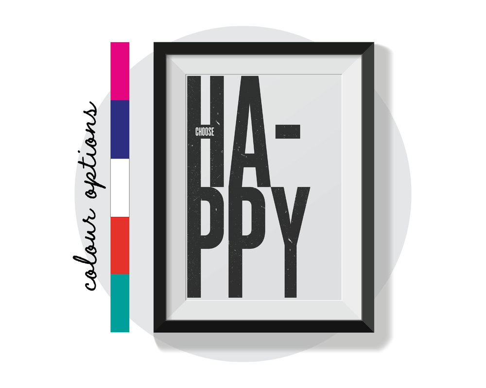 Choose Happy Wall Art
