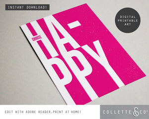 Choose Happy Wall Art 16