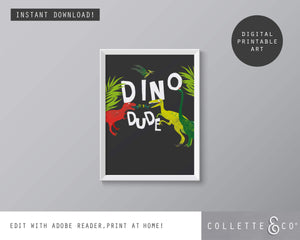 Dino Dude Wall Art