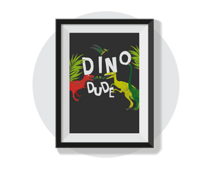 Dino Dude Wall Art