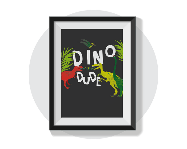 Dino Dude Wall Art