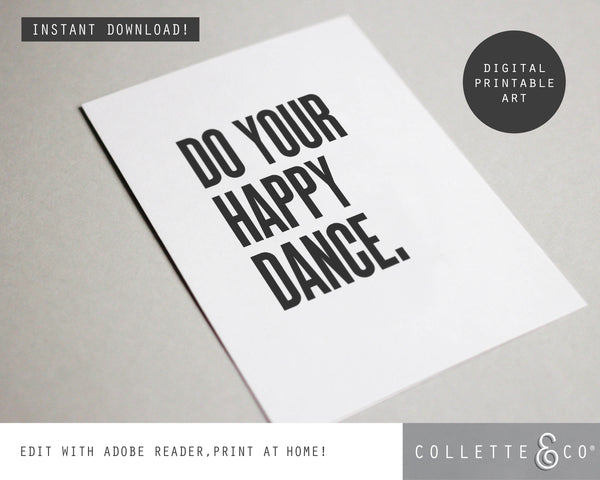 Do your Happy Dance Wall Art 12