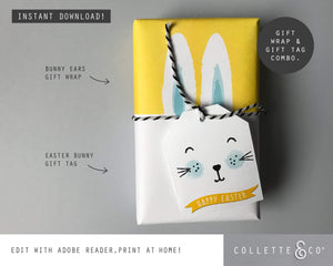 Easter Gift Wrap Bunny 05