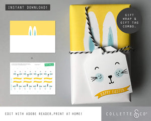 Easter Gift Wrap Bunny 06