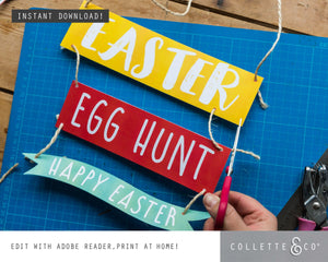 Easter Hunt Signs and Arrows 02