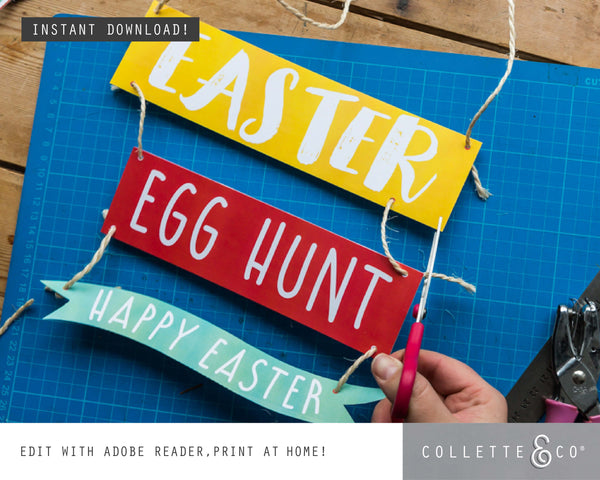 Easter Hunt Signs and Arrows 02