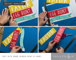 Easter Hunt Signs and Arrows 04