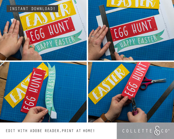 Easter Hunt Signs and Arrows 04