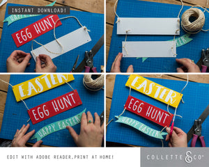 Easter Hunt Signs and Arrows 05