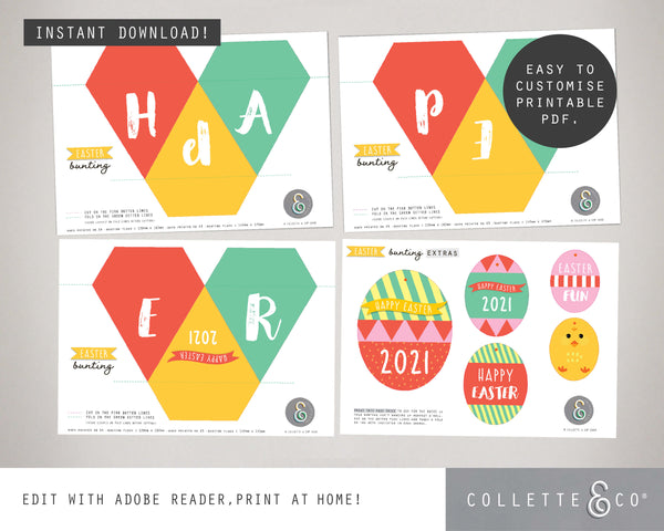 Easter Printable Bunting