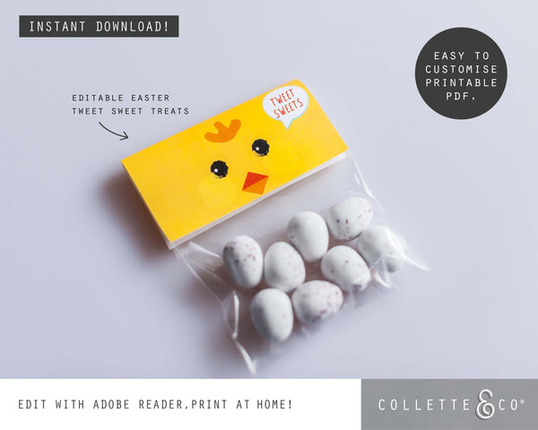 Easter Printable Labels Tweet Sweets