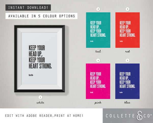 Editable Song Lyrics Wall Art
