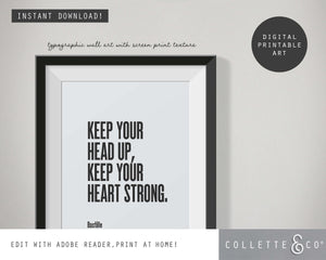Editable Song Lyrics Wall Art 02