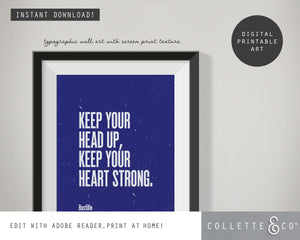 Editable Song Lyrics Wall Art 06