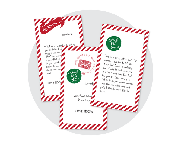 Elf on the Shelf Letter Notes
