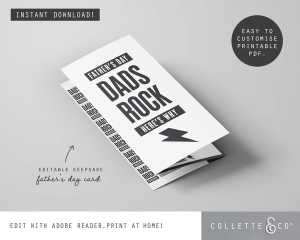Father's Day Printable Card