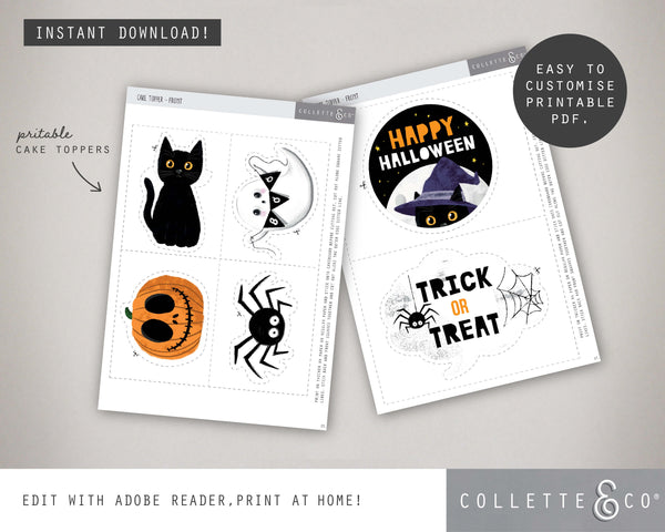 Halloween Printable Cake topper 1