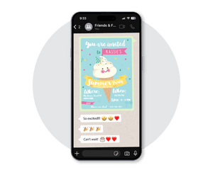 Ice-cream Digital Party Invitation