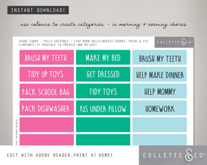 Ice Cream Kids Chore Chart 06