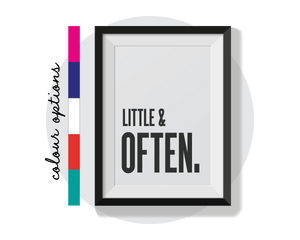 Little & Often Wall Art