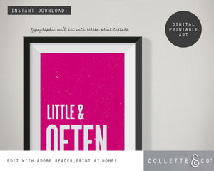 Little & Often Wall Art 04