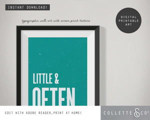 Little & Often Wall Art 05