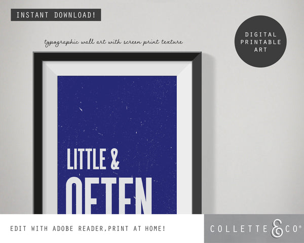 Little & Often Wall Art 06