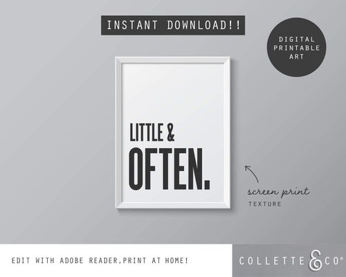 Little & Often Wall Art 07