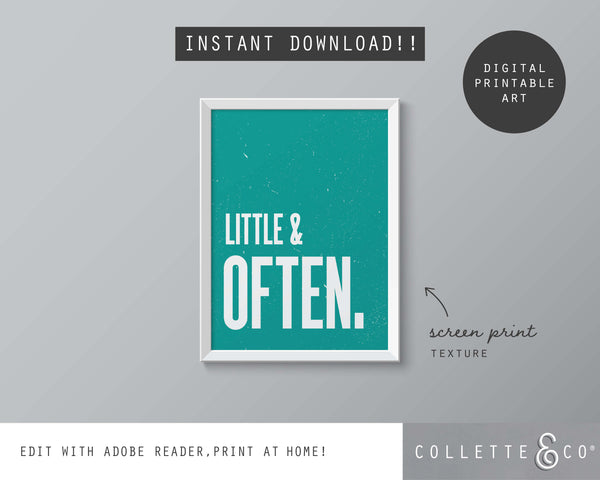 Little & Often Wall Art 08