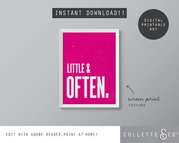 Little & Often Wall Art 10