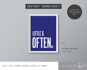 Little & Often Wall Art 11