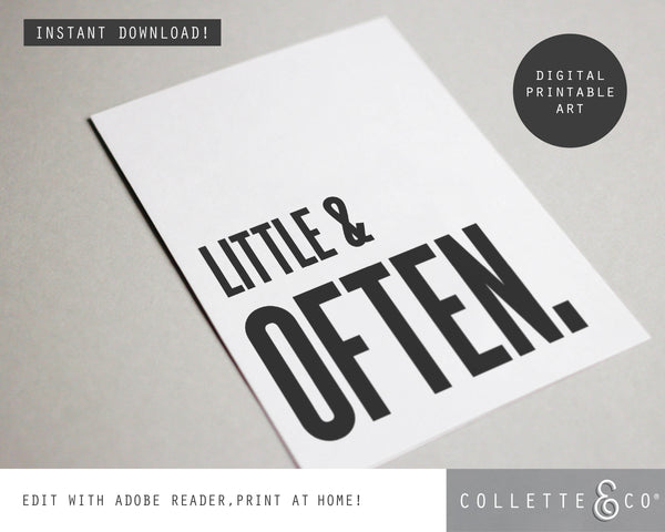 Little & Often Wall Art 12