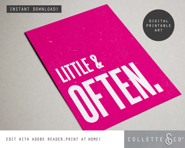 Little & Often Wall Art 13