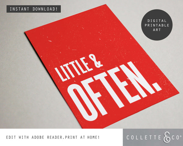 Little & Often Wall Art 14