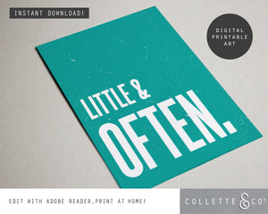 Little & Often Wall Art 16