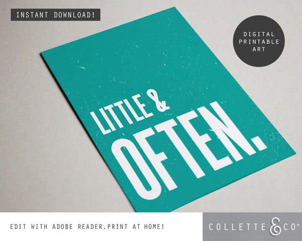 Little & Often Wall Art 16