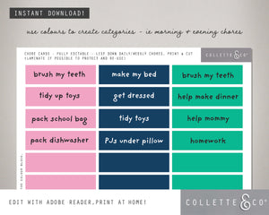 Llama Kids Chore Chart 05