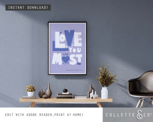 Love You the Most Wall Art 02