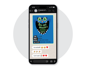 Monster Digital Party Invitation
