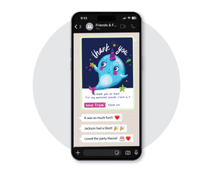 Narwhal Digital Party Thank You Card