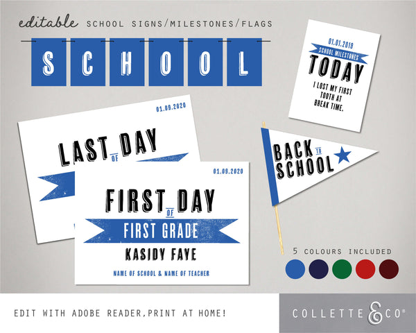 Printable Back to School Sign Pack