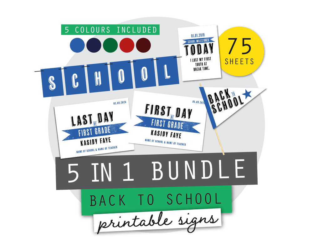 Printable Back to School Sign Pack